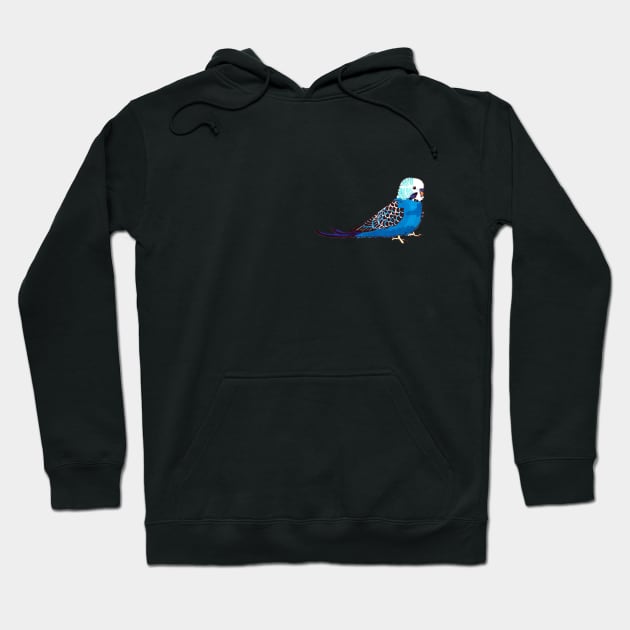 Budgie - blue mutation Hoodie by CMCdoodles